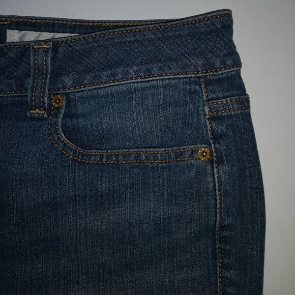 DKNY Ladies Slight Flare Leg Blue Jeans - Picture 5 of 11